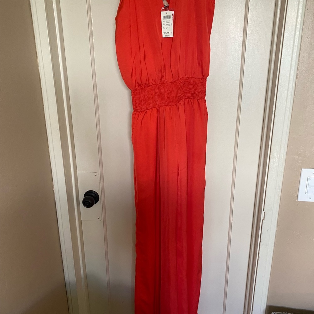 NWT Arden B coral jumpsuit